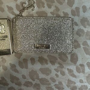 Jimmy Choo Glittering Silver Card Holder